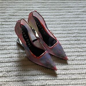 Gianni Bini Pink Multi-Color Pointed Slingback Heels